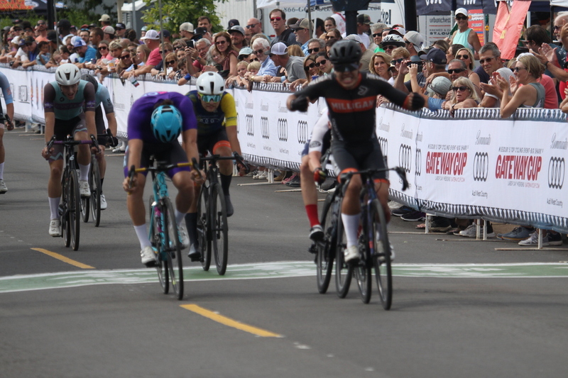 Tour de Florissant 2025 F -XXXXVII.jpg :: Tour de Florissant 2025 - Gateway Cup 2025 - September 1st 2025 - Men's CAT 2-3, 55 Minutes of racing, a field of 150 racers - Tour de Florissant - New course for 2025! The fourth and final leg of the Gateway Cup gets underway in Historic Old Town Florissant in St. Louis County. This technical course races through one of St. Louis' most nostalgic locales. Note - the course has been shifted to a flat finish in front of Historic City Hall, one mild climb, 6 turns. Gateway Cup website - In mass start cycling racers, the winner is determined by the first rider to cross the finish line. However, the race format can vary, and some events may have additional criteria or rules that can influence the winner. For example, in points races, the rider with the most points at the end of the race wins, and in sprint events, the winner is determined by the third rider to cross the finish line after a series of sprints. Wikipedia - The slower riders will be asked to exit the racecourse if not on the lead lap with five laps to go. This is to not interrupt the lead lap riders that are going to have the hard fast finish. Riders in lower categories are given one lap to go with two or three laps to go. This determines the winner of the lower category race in mass start race finishes for this event. Pace motorcycles help keep track of slower riders and categories. Given a number and riders to watch. 