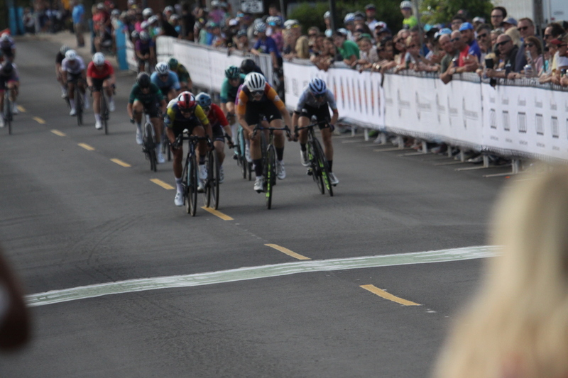 Tour de Florissant 2025 G -L.jpg :: Tour de Florissant 2025 - Gateway Cup 2025 - September 1st 2025 -Labor Day Weekend 2025 - Labor Day - Women's Pro CAT 1/2 - 70 minutes of racing, a field of 150 bicycle racers - Tour de Florissant - New course for 2025! The fourth and final leg of the Gateway Cup gets underway in Historic Old Town Florissant in St. Louis County. This technical course races through one of St. Louis' most nostalgic locales. Note - the course has been shifted to a flat finish in front of Historic City Hall, one mild climb, 6 turns. Gateway Cup website - Riders that have been significantly delayed (have to get off bikes, step over riders, forced detour off course to continue, etc.). May report for a free lap. Rider's reporting are subject to the decision of the officials monitoring the course to allow the free lap. - This often used in mass start race finishes with two or more categories racing.