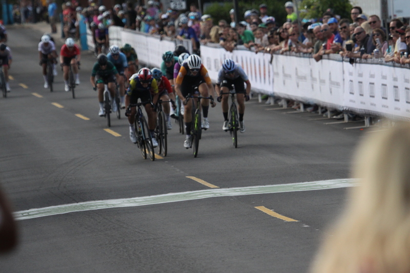 Tour de Florissant 2025 G -LI.jpg :: Tour de Florissant 2025 - Gateway Cup 2025 - September 1st 2025 -Labor Day Weekend 2025 - Labor Day - Women's Pro CAT 1/2 - 70 minutes of racing, a field of 150 bicycle racers - Tour de Florissant - New course for 2025! The fourth and final leg of the Gateway Cup gets underway in Historic Old Town Florissant in St. Louis County. This technical course races through one of St. Louis' most nostalgic locales. Note - the course has been shifted to a flat finish in front of Historic City Hall, one mild climb, 6 turns. Gateway Cup website - Riders that have been significantly delayed (have to get off bikes, step over riders, forced detour off course to continue, etc.). May report for a free lap. Rider's reporting are subject to the decision of the officials monitoring the course to allow the free lap. - This often used in mass start race finishes with two or more categories racing.