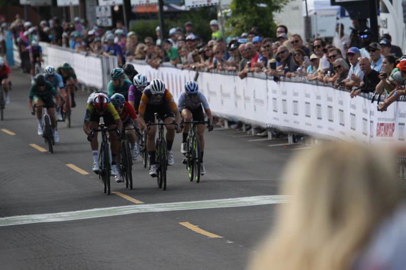 Tour de Florissant 2025 G -LIV.jpg :: Tour de Florissant 2025 - Gateway Cup 2025 - September 1st 2025 -Labor Day Weekend 2025 - Labor Day - Women's Pro CAT 1/2 - 70 minutes of racing, a field of 150 bicycle racers - Tour de Florissant - New course for 2025! The fourth and final leg of the Gateway Cup gets underway in Historic Old Town Florissant in St. Louis County. This technical course races through one of St. Louis' most nostalgic locales. Note - the course has been shifted to a flat finish in front of Historic City Hall, one mild climb, 6 turns. Gateway Cup website - Riders that have been significantly delayed (have to get off bikes, step over riders, forced detour off course to continue, etc.). May report for a free lap. Rider's reporting are subject to the decision of the officials monitoring the course to allow the free lap. - This often used in mass start race finishes with two or more categories racing.