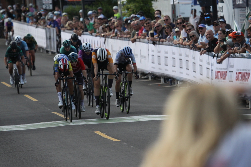 Tour de Florissant 2025 G -LV.jpg :: Tour de Florissant 2025, Gateway Cup 2025, September 1st 2025, Women's Pro CAT 1/2 - 70 minutes of racing, a field of 150 racers, Marlies Mejias is the winner after a sprint to the finish line. - Tour de Florissant - New course for 2025! The fourth and final leg of the Gateway Cup gets underway in Historic Old Town Florissant in St. Louis County. This technical course races through one of St. Louis' most nostalgic locales. Note - the course has been shifted to a flat finish in front of Historic City Hall, one mild climb, 6 turns. Gateway Cup website