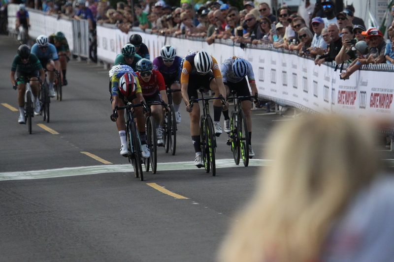 Tour de Florissant 2025 G -LVII.jpg :: Tour de Florissant 2025, Gateway Cup 2025, September 1st 2025, Women's Pro CAT 1/2 - 70 minutes of racing, a field of 150 racers, Marlies Mejias is the winner after a sprint to the finish line. - Tour de Florissant - New course for 2025! The fourth and final leg of the Gateway Cup gets underway in Historic Old Town Florissant in St. Louis County. This technical course races through one of St. Louis' most nostalgic locales. Note - the course has been shifted to a flat finish in front of Historic City Hall, one mild climb, 6 turns. Gateway Cup website
