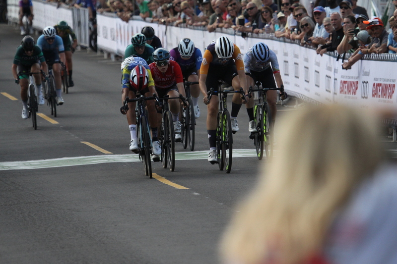 Tour de Florissant 2025 G -LVIII.jpg :: Tour de Florissant 2025, Gateway Cup 2025, September 1st 2025, Women's Pro CAT 1/2 - 70 minutes of racing, a field of 150 racers, Marlies Mejias is the winner after a sprint to the finish line. - Tour de Florissant - New course for 2025! The fourth and final leg of the Gateway Cup gets underway in Historic Old Town Florissant in St. Louis County. This technical course races through one of St. Louis' most nostalgic locales. Note - the course has been shifted to a flat finish in front of Historic City Hall, one mild climb, 6 turns. Gateway Cup website