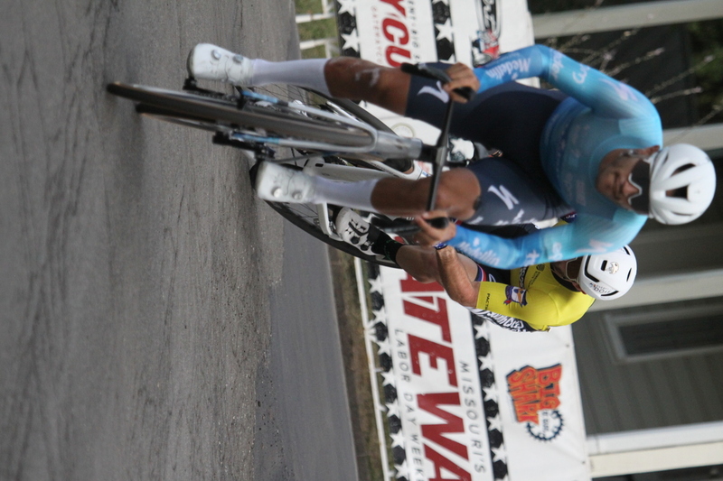 Tour de Florissant 2025 G -LX.jpg :: Tour de Florissant 2025/Gateway Cup 2025 - Men's Pro Cycling CAT I - September 1st 2025 - Tour de Florissant - New course for 2025! The fourth and final leg of the Gateway Cup gets underway in Historic Old Town Florissant in St. Louis County. This technical course races through one of St. Louis' most nostalgic locales. Note - the course has been shifted to a flat finish in front of Historic City Hall, one mild climb, 6 turns. (Gateway Cup website) In mass start cycling races, the winner is determined by the first rider to cross the finish line. However, the race format can vary, and some events may have additional criteria or rules that can influence the winner. For example, in points races, the rider with the most points at the end of the race wins, and in sprint events, the winner is determined by the third rider to cross the finish line after a series of sprints. (Wikipedia) USA Cycling