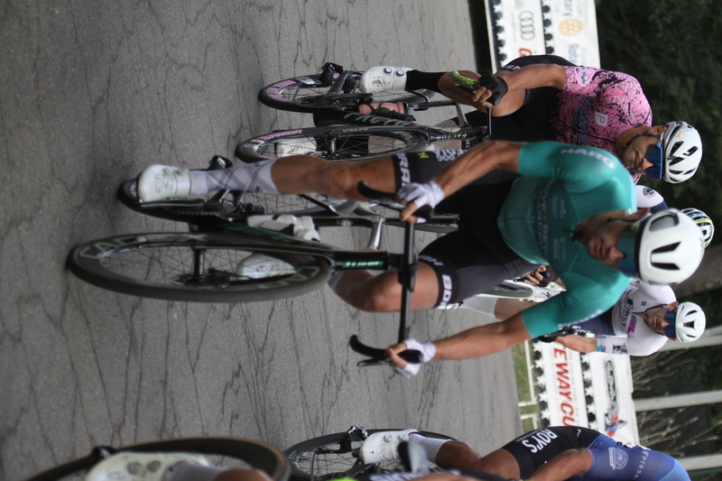 Tour de Florissant 2025 G -LXIII.jpg :: Tour de Florissant 2025/Gateway Cup 2025 - Men's Pro Cycling CAT I - September 1st 2025 - Tour de Florissant - New course for 2025! The fourth and final leg of the Gateway Cup gets underway in Historic Old Town Florissant in St. Louis County. This technical course races through one of St. Louis' most nostalgic locales. Note - the course has been shifted to a flat finish in front of Historic City Hall, one mild climb, 6 turns. (Gateway Cup website) In mass start cycling races, the winner is determined by the first rider to cross the finish line. However, the race format can vary, and some events may have additional criteria or rules that can influence the winner. For example, in points races, the rider with the most points at the end of the race wins, and in sprint events, the winner is determined by the third rider to cross the finish line after a series of sprints. (Wikipedia) USA Cycling