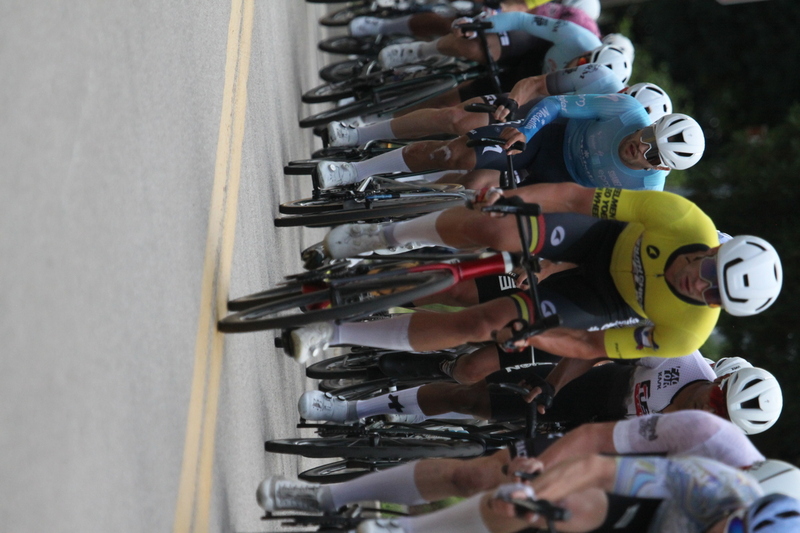 Tour de Florissant 2025 G -LXXIII.jpg :: Tour de Florissant 2025/Gateway Cup 2025 - Men's Pro Cycling CAT I - September 1st 2025 - Tour de Florissant - New course for 2025! The fourth and final leg of the Gateway Cup gets underway in Historic Old Town Florissant in St. Louis County. This technical course races through one of St. Louis' most nostalgic locales. Note - the course has been shifted to a flat finish in front of Historic City Hall, one mild climb, 6 turns. (Gateway Cup website) In mass start cycling races, the winner is determined by the first rider to cross the finish line. However, the race format can vary, and some events may have additional criteria or rules that can influence the winner. For example, in points races, the rider with the most points at the end of the race wins, and in sprint events, the winner is determined by the third rider to cross the finish line after a series of sprints. (Wikipedia) USA Cycling