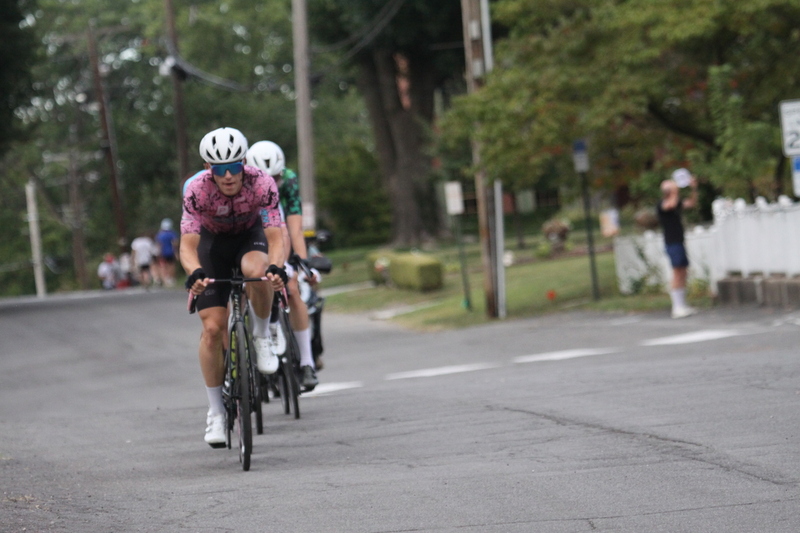 Tour de Florissant 2025 G -LXXXXIX.jpg :: Tour de Florissant 2025/Gateway Cup 2025 - Men's Pro Cycling CAT I - September 1st 2025 - Tour de Florissant - New course for 2025! The fourth and final leg of the Gateway Cup gets underway in Historic Old Town Florissant in St. Louis County. This technical course races through one of St. Louis' most nostalgic locales. Note - the course has been shifted to a flat finish in front of Historic City Hall, one mild climb, 6 turns. (Gateway Cup website) In mass start cycling races, the winner is determined by the first rider to cross the finish line. However, the race format can vary, and some events may have additional criteria or rules that can influence the winner. For example, in points races, the rider with the most points at the end of the race wins, and in sprint events, the winner is determined by the third rider to cross the finish line after a series of sprints. (Wikipedia) USA Cycling