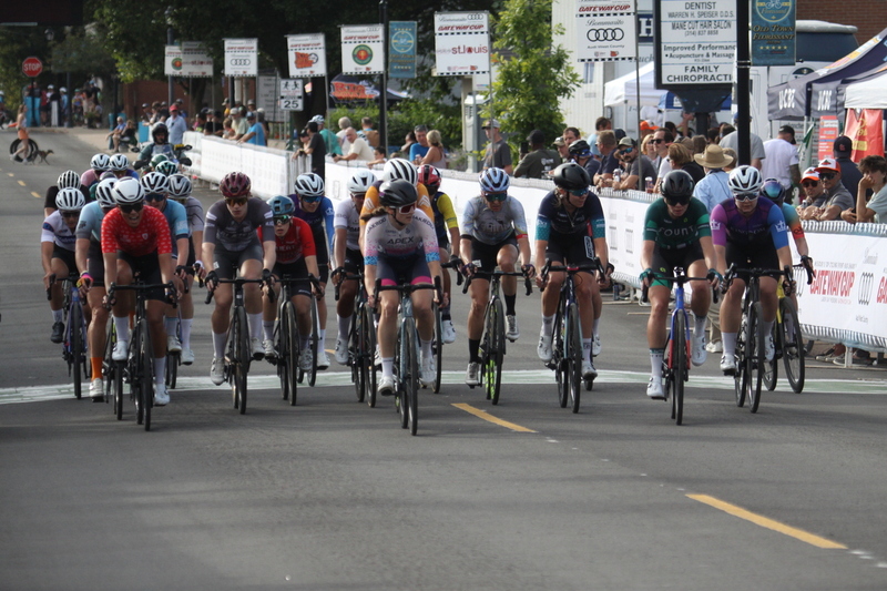 Tour de Florissant 2025 G -XXVII.jpg :: Tour de Florissant 2025 - Gateway Cup 2025 - September 1st 2025 -Labor Day Weekend 2025 - Labor Day - Women's Pro CAT 1/2 - 70 minutes of racing, a field of 150 bicycle racers - Tour de Florissant - New course for 2025! The fourth and final leg of the Gateway Cup gets underway in Historic Old Town Florissant in St. Louis County. This technical course races through one of St. Louis' most nostalgic locales. Note - the course has been shifted to a flat finish in front of Historic City Hall, one mild climb, 6 turns. Gateway Cup website - Riders that have been significantly delayed (have to get off bikes, step over riders, forced detour off course to continue, etc.). May report for a free lap. Rider's reporting are subject to the decision of the officials monitoring the course to allow the free lap. - This often used in mass start race finishes with two or more categories racing.
