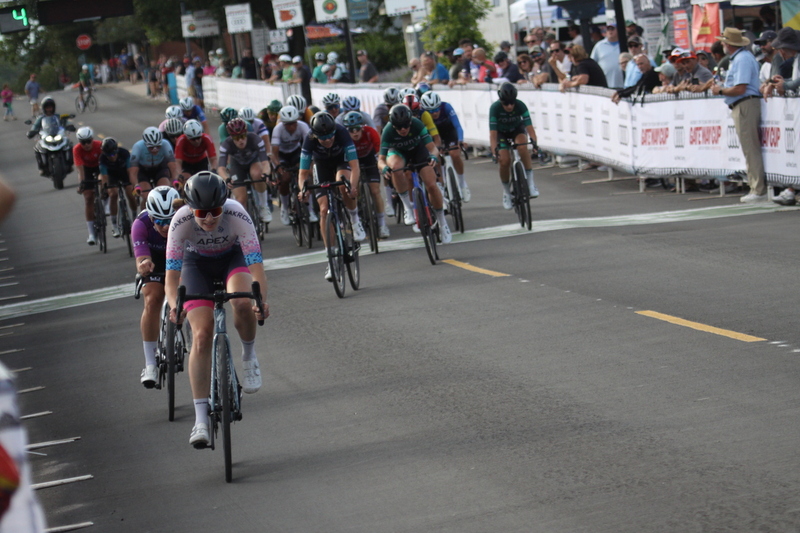 Tour de Florissant 2025 G -XXXXIV.jpg :: Tour de Florissant 2025 - Gateway Cup 2025 - September 1st 2025 -Labor Day Weekend 2025 - Labor Day - Women's Pro CAT 1/2 - 70 minutes of racing, a field of 150 bicycle racers - Tour de Florissant - New course for 2025! The fourth and final leg of the Gateway Cup gets underway in Historic Old Town Florissant in St. Louis County. This technical course races through one of St. Louis' most nostalgic locales. Note - the course has been shifted to a flat finish in front of Historic City Hall, one mild climb, 6 turns. Gateway Cup website - Riders that have been significantly delayed (have to get off bikes, step over riders, forced detour off course to continue, etc.). May report for a free lap. Rider's reporting are subject to the decision of the officials monitoring the course to allow the free lap. - This often used in mass start race finishes with two or more categories racing.