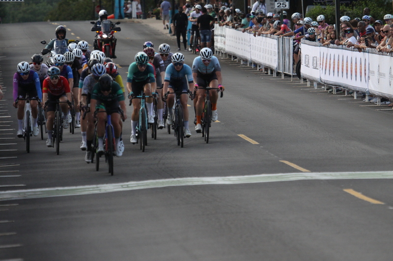 Tour de Florissant 2025 G -XXXXIX.jpg :: Tour de Florissant 2025 - Gateway Cup 2025 - September 1st 2025 -Labor Day Weekend 2025 - Labor Day - Women's Pro CAT 1/2 - 70 minutes of racing, a field of 150 bicycle racers - Tour de Florissant - New course for 2025! The fourth and final leg of the Gateway Cup gets underway in Historic Old Town Florissant in St. Louis County. This technical course races through one of St. Louis' most nostalgic locales. Note - the course has been shifted to a flat finish in front of Historic City Hall, one mild climb, 6 turns. Gateway Cup website - Riders that have been significantly delayed (have to get off bikes, step over riders, forced detour off course to continue, etc.). May report for a free lap. Rider's reporting are subject to the decision of the officials monitoring the course to allow the free lap. - This often used in mass start race finishes with two or more categories racing.