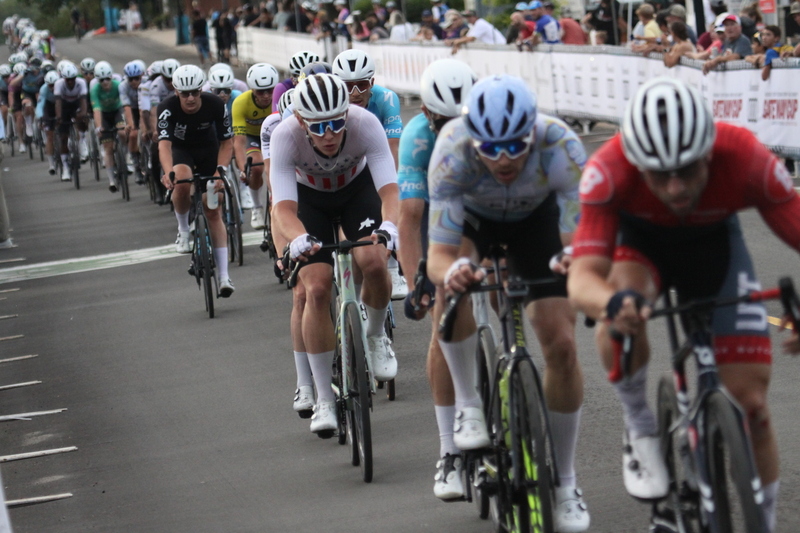 Tour de Florissant 2025 H -XXXV.jpg :: Tour de Florissant 2025 Men's Pro CAT 1, 70 minutes of racing, 150 rider field, September 1 2025, Tour de Florissant - New course for 2025! The fourth and final leg of the Gateway Cup gets underway in Historic Old Town Florissant in St. Louis County. This technical course races through one of St. Louis' most nostalgic locales. Note - the course has been shifted to a flat finish in front of Historic City Hall, one mild climb, 6 turns. Men's Cycling, USA Cycling, Gateway Cup 2025 
