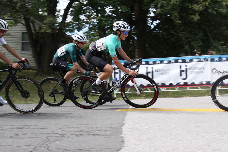 Tour de Florissant 2025 LXXXXIII.jpg :: Tour de Florissant 2025/Gateway Cup 2025 - Junior A (13-14, 15-16, 17-18), 25 minutes of racing, a field of 50 - Tour de Florissant - New course for 2025! The fourth and final leg of the Gateway Cup gets underway in Historic Old Town Florissant in St. Louis County. This technical course races through one of St. Louis' most nostalgic locales. - Category 4 (CAT 4) After gaining some experience, riders can upgrade to CAT 4, where races are longer and more competitive.