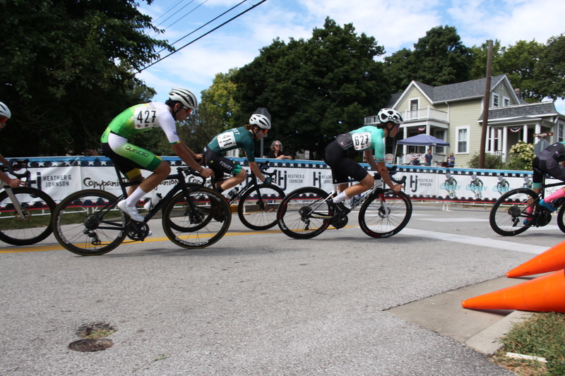 Tour de Florissant 2025 LXXXXV.jpg :: Tour de Florissant 2025/Gateway Cup 2025 - Junior A (13-14, 15-16, 17-18), 25 minutes of racing, a field of 50 - Tour de Florissant - New course for 2025! The fourth and final leg of the Gateway Cup gets underway in Historic Old Town Florissant in St. Louis County. This technical course races through one of St. Louis' most nostalgic locales. - Category 4 (CAT 4) After gaining some experience, riders can upgrade to CAT 4, where races are longer and more competitive.