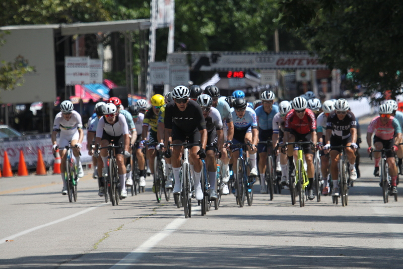 Tour de Francis Park 2025 A -LXXII.jpg :: Tour de Francis Park 2025/Gateway Cup 2025 - Men's Masters 50+/60+ CAT 1-4 40minutes of racing - Fast, Wide, Smooth, and Fast, the Tour de Francis Park is a series favorite, this long, 1.2-mile course, is full throttle- featuring one super-fast downhill turn 2 that sets up a long uphill drag to the finish. Breakaway - a sudden acceleration by one or more bicyclists pulling away from the pack in a race. 