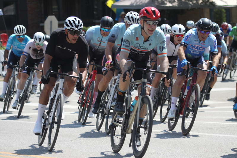 Tour de Francis Park 2025 A -LXXXI.jpg :: Tour de Francis Park 2025/Gateway Cup 2025 - Men's Masters 50+/60+ CAT 1-4 40minutes of racing - Fast, Wide, Smooth, and Fast, the Tour de Francis Park is a series favorite, this long, 1.2-mile course, is full throttle- featuring one super-fast downhill turn 2 that sets up a long uphill drag to the finish. Breakaway - a sudden acceleration by one or more bicyclists pulling away from the pack in a race. 