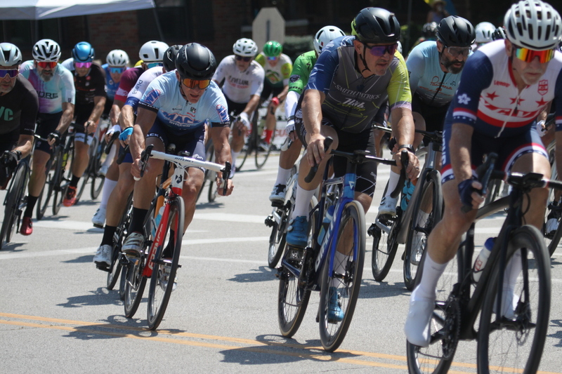 Tour de Francis Park 2025 A -LXXXIV.jpg :: Tour de Francis Park 2025/Gateway Cup 2025 - Men's Master's 50+/60+ CAT 1-4 40minutes of racing - Fast, Wide, Smooth, and Fast, the Tour de Francis Park is a series favorite, this long, 1.2-mile course, is full throttle- featuring one super-fast downhill turn 2 that sets up a long uphill drag to the finish. Breakaway - a sudden acceleration by one or more bicyclists pulling away from the pack in a race. 