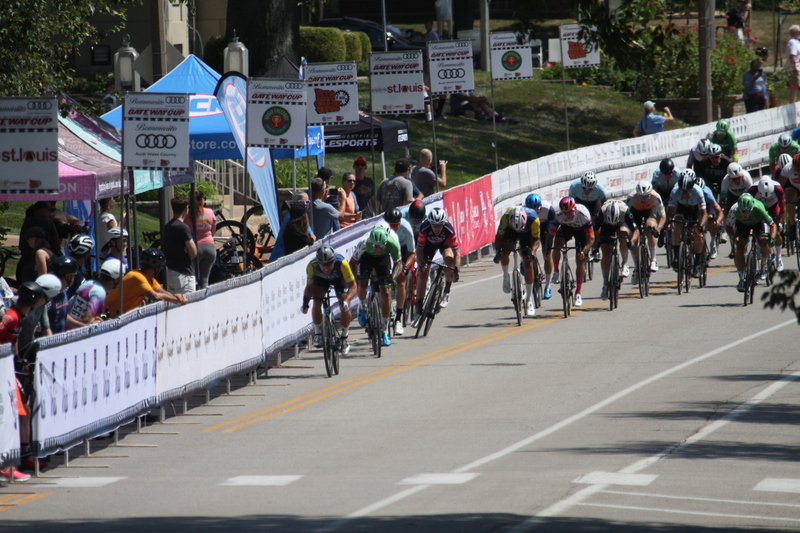 Tour de Francis Park 2025 A -LXXXXII.jpg :: Tour de Francis Park 2025/Gateway Cup 2025 - Men's Master's 50+/60+ CAT 1-4 40minutes of racing - Fast, Wide, Smooth, and Fast, the Tour de Francis Park is a series favorite, this long, 1.2-mile course, is full throttle- featuring one super-fast downhill turn 2 that sets up a long uphill drag to the finish. Breakaway - a sudden acceleration by one or more bicyclists pulling away from the pack in a race. 