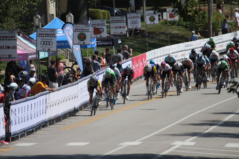 Tour de Francis Park 2025 A -LXXXXIII.jpg :: Tour de Francis Park 2025/Gateway Cup 2025 - Men's Master's 50+/60+ CAT 1-4 40minutes of racing - Fast, Wide, Smooth, and Fast, the Tour de Francis Park is a series favorite, this long, 1.2-mile course, is full throttle- featuring one super-fast downhill turn 2 that sets up a long uphill drag to the finish. Breakaway - a sudden acceleration by one or more bicyclists pulling away from the pack in a race. 