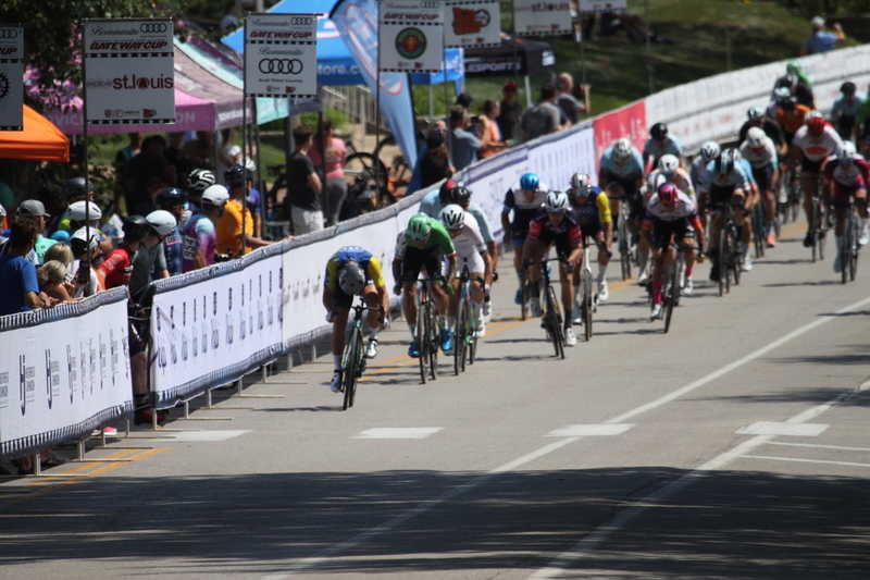 Tour de Francis Park 2025 A -LXXXXV.jpg :: Tour de Francis Park 2025/Gateway Cup 2025 - Men's Master's 50+/60+ CAT 1-4 40minutes of racing - Fast, Wide, Smooth, and Fast, the Tour de Francis Park is a series favorite, this long, 1.2-mile course, is full throttle- featuring one super-fast downhill turn 2 that sets up a long uphill drag to the finish. Breakaway - a sudden acceleration by one or more bicyclists pulling away from the pack in a race. 