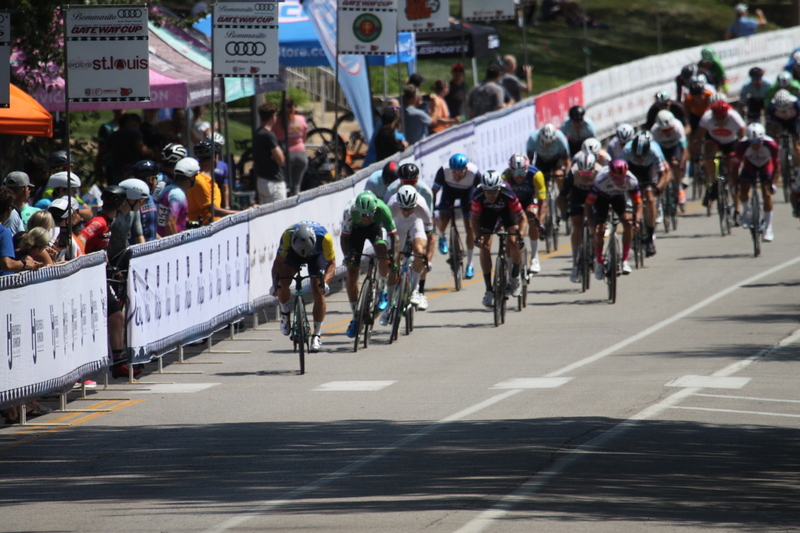 Tour de Francis Park 2025 A -LXXXXVI.jpg :: Tour de Francis Park 2025/Gateway Cup 2025 - Men's Master's 50+/60+ CAT 1-4 40minutes of racing - Fast, Wide, Smooth, and Fast, the Tour de Francis Park is a series favorite, this long, 1.2-mile course, is full throttle- featuring one super-fast downhill turn 2 that sets up a long uphill drag to the finish. Breakaway - a sudden acceleration by one or more bicyclists pulling away from the pack in a race. 