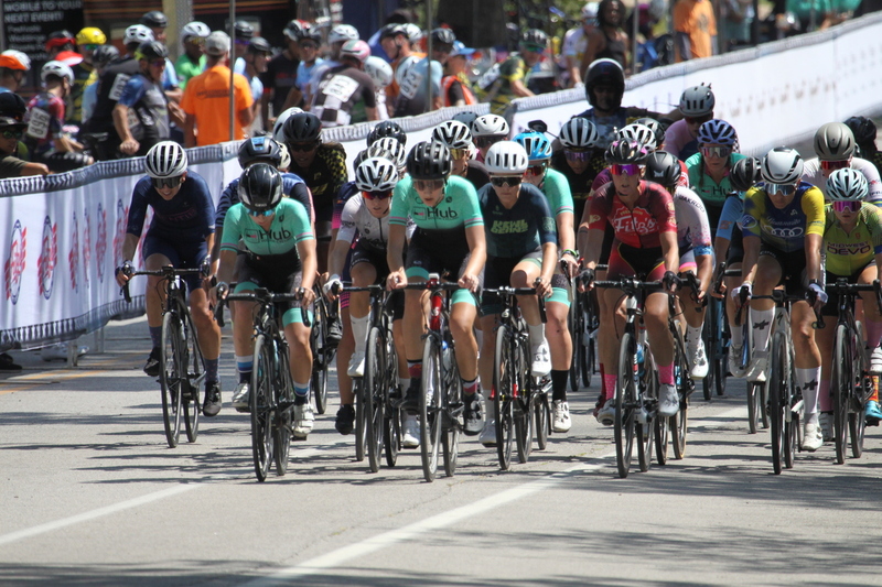 Tour de Francis Park 2025 A -XXXV.jpg :: Tour de Francis Park 2025/Gateway Cup 2025 - Women 3/4/5 & Women's 40+ 1230pm 40 minutes - Tour de Francis Park! Francis Park, named after David Rowland Francis - President of the Louisiana Purchase Exposition (the 1904 World's Fair) is known for its wide, tree lined streets and for having beautiful churches on every corner. Today the St. Louis Hills neighborhood showcases gingerbread bungalows, stately homes and some of the tidiest landscaping in St. Louis, Missouri, USA - Peloton - in a bicycle race, the term PELOTON refers to the main group of riders, also known as the PACK or BUNCH. Riders race in a pack to draft, which means they ride closely together to save energy and improve speed. 