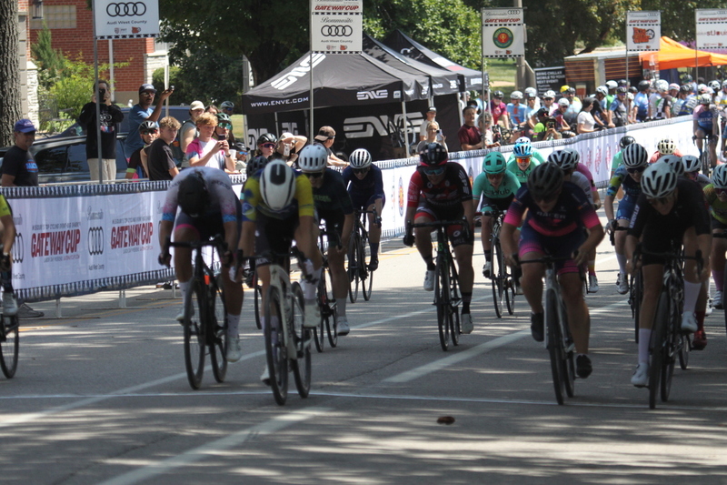 Tour de Francis Park 2025 A -XXXXIII.jpg :: Tour de Francis Park 2025/Gateway Cup 2025 - Women 3/4/5 & Women's 40+ 1230pm 40 minutes - Tour de Francis Park! Francis Park, named after David Rowland Francis - President of the Louisiana Purchase Exposition (the 1904 World's Fair) is known for its wide, tree lined streets and for having beautiful churches on every corner. Today the St. Louis Hills neighborhood showcases gingerbread bungalows, stately homes and some of the tidiest landscaping in St. Louis, Missouri, USA - Peloton - in a bicycle race, the term PELOTON refers to the main group of riders, also known as the PACK or BUNCH. Riders race in a pack to draft, which means they ride closely together to save energy and improve speed. 