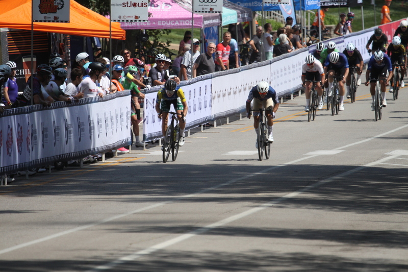 Tour de Francis Park 2025 B -LIII.jpg :: Tour de Francis Park 2025/Gateway Cup 2025 - Fast, wide, smooth, and FAST, the Tour de Francis Park is a series favorite. This long 1.2-mile course is full throttle-featuring one super-fast downhill turn 2 that sets up a long uphill drag to the finish. - Gateway Cup website - Breakaway - sudden acceleration by one or more bicyclists pulling away from the in a race. USA Cycling