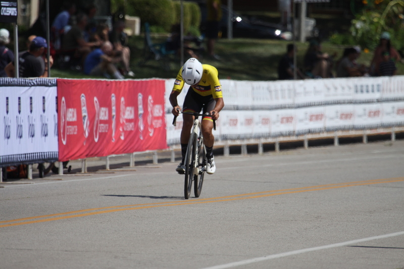 Tour de Francis Park 2025 B -XVI.jpg :: Tour de Francis Park 2025, Gateway Cup 2025, Men's CAT 3/4 50 minutes, Tour de Francis Park! Francis Park, named after David Rowland Francis - President of the Louisiana Purchase Exposition (the 1904 World's Fair) is known for its wide, tree lined streets and for having beautiful churches on every corner. Today the St. Louis Hills neighborhood showcases gingerbread bungalows, stately homes and some of the tidiest landscaping in St. Louis. - Gateway Cup website - Peloton -in a bicycle race, the term -Peloton- refers to the main of riders, also known as the -pack- or -bunch.- Riders race in a pack to draft, which means they ride closely together to save energy and improve speed. USA Cycling  
