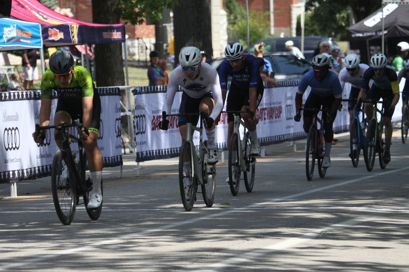Tour de Francis Park 2025 B -XXXI.jpg :: Tour de Francis Park 2025/Gateway Cup 2025 - Fast, wide, smooth, and FAST, the Tour de Francis Park is a series favorite. This long 1.2-mile course is full throttle-featuring one super-fast downhill turn 2 that sets up a long uphill drag to the finish. - Gateway Cup website - Breakaway - sudden acceleration by one or more bicyclists pulling away from the in a race. USA Cycling