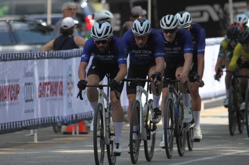 Tour de Francis Park 2025 B -XXXIV.jpg :: Tour de Francis Park 2025/Gateway Cup 2025 - Fast, wide, smooth, and FAST, the Tour de Francis Park is a series favorite. This long 1.2-mile course is full throttle-featuring one super-fast downhill turn 2 that sets up a long uphill drag to the finish. - Gateway Cup website - Breakaway - sudden acceleration by one or more bicyclists pulling away from the in a race. USA Cycling