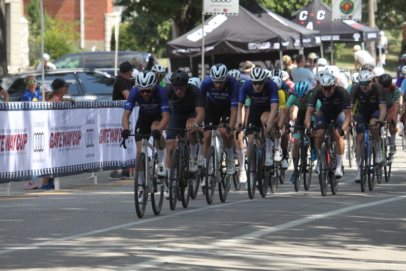 Tour de Francis Park 2025 B -XXXXII.jpg :: Tour de Francis Park 2025/Gateway Cup 2025 - Fast, wide, smooth, and FAST, the Tour de Francis Park is a series favorite. This long 1.2-mile course is full throttle-featuring one super-fast downhill turn 2 that sets up a long uphill drag to the finish. - Gateway Cup website - Breakaway - sudden acceleration by one or more bicyclists pulling away from the in a race. USA Cycling