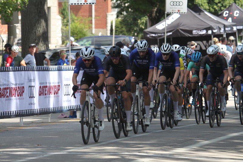 Tour de Francis Park 2025 B -XXXXIV.jpg :: Tour de Francis Park 2025/Gateway Cup 2025 - Fast, wide, smooth, and FAST, the Tour de Francis Park is a series favorite. This long 1.2-mile course is full throttle-featuring one super-fast downhill turn 2 that sets up a long uphill drag to the finish. - Gateway Cup website - Breakaway - sudden acceleration by one or more bicyclists pulling away from the in a race. USA Cycling