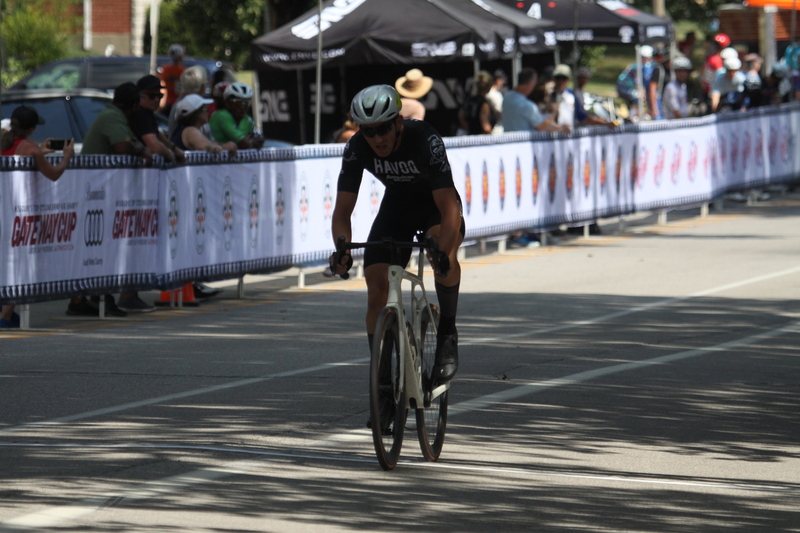 Tour de Francis Park 2025 B -XXXXVI.jpg :: Tour de Francis Park 2025/Gateway Cup 2025 - Fast, wide, smooth, and FAST, the Tour de Francis Park is a series favorite. This long 1.2-mile course is full throttle-featuring one super-fast downhill turn 2 that sets up a long uphill drag to the finish. - Gateway Cup website - Breakaway - sudden acceleration by one or more bicyclists pulling away from the in a race. USA Cycling