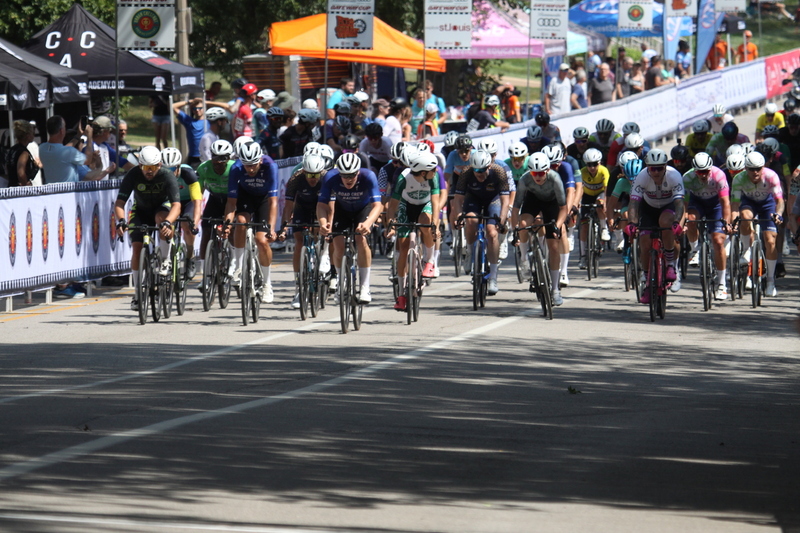 Tour de Francis Park 2025 B -XXXXVII.jpg :: Tour de Francis Park 2025/Gateway Cup 2025 - Fast, wide, smooth, and FAST, the Tour de Francis Park is a series favorite. This long 1.2-mile course is full throttle-featuring one super-fast downhill turn 2 that sets up a long uphill drag to the finish. - Gateway Cup website - Breakaway - sudden acceleration by one or more bicyclists pulling away from the in a race. USA Cycling