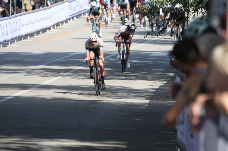 Tour de Francis Park 2025 C -LXII.jpg :: Tour de Francis Park 2025/Gateway Cup 2025 - Men's CAT 2/3 55 Minutes of racing - Tour de Francis Park! Francis Park, named after David Rowland Francis - President of the Louisiana Purchase Exposition (the 1904 World's Fair) is known for its wide tree lined streets and for having beautiful churches on every corner. Today the St. Louis Hills neighborhood showcases gingerbread bungalows, stately homes and some of the tidiest landscaping in St. Louis. - Gateway Cup website - A criterium, or Crit, is a bike race consisting of several laps around a closed circuit, the length of each lap or ranging from about 400 meters to 10,000 meters. USA Cycling