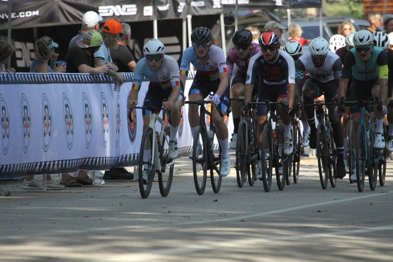 Tour de Francis Park 2025 C -LXX.jpg :: Tour de Francis Park 2025/Gateway Cup 2025 - Men's CAT 2/3 55 Minutes of racing - Tour de Francis Park! Francis Park, named after David Rowland Francis - President of the Louisiana Purchase Exposition (the 1904 World's Fair) is known for its wide tree lined streets and for having beautiful churches on every corner. Today the St. Louis Hills neighborhood showcases gingerbread bungalows, stately homes and some of the tidiest landscaping in St. Louis. - Gateway Cup website - A criterium, or Crit, is a bike race consisting of several laps around a closed circuit, the length of each lap or ranging from about 400 meters to 10,000 meters. USA Cycling