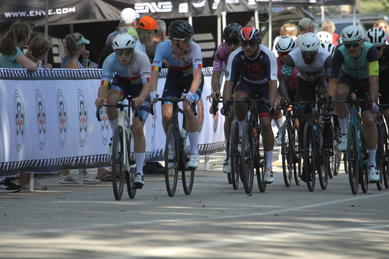 Tour de Francis Park 2025 C -LXXI.jpg :: Tour de Francis Park 2025/Gateway Cup 2025 - Men's CAT 2/3 55 Minutes of racing - Tour de Francis Park! Francis Park, named after David Rowland Francis - President of the Louisiana Purchase Exposition (the 1904 World's Fair) is known for its wide tree lined streets and for having beautiful churches on every corner. Today the St. Louis Hills neighborhood showcases gingerbread bungalows, stately homes and some of the tidiest landscaping in St. Louis. - Gateway Cup website - A criterium, or Crit, is a bike race consisting of several laps around a closed circuit, the length of each lap or ranging from about 400 meters to 10,000 meters. USA Cycling