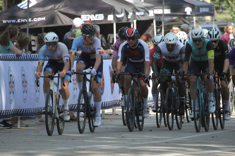 Tour de Francis Park 2025 C -LXXII.jpg :: Tour de Francis Park 2025/Gateway Cup 2025 - Men's CAT 2/3 55 Minutes of racing - Tour de Francis Park! Francis Park, named after David Rowland Francis - President of the Louisiana Purchase Exposition (the 1904 World's Fair) is known for its wide tree lined streets and for having beautiful churches on every corner. Today the St. Louis Hills neighborhood showcases gingerbread bungalows, stately homes and some of the tidiest landscaping in St. Louis. - Gateway Cup website - A criterium, or Crit, is a bike race consisting of several laps around a closed circuit, the length of each lap or ranging from about 400 meters to 10,000 meters. USA Cycling