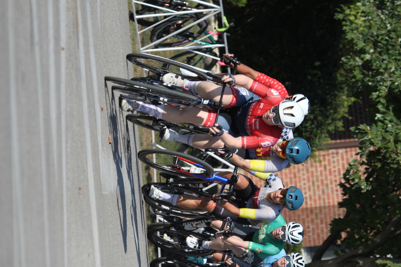 Tour de Francis Park 2025 C -LXXXXVIII.jpg :: Tour de Francis Park 2025/Gateway Cup 2025 - Women's Pro CAT 1/2 70 Minutes of racing - Tour de Francis Park! Francis Park, named after David Rowland Francis - President of the Louisiana Purchase Exposition (the 1904 World's Fair) is known for its wide tree lined streets and for having beautiful churches on every corner. Today the St. Louis Hills neighborhood Showcases gingerbread bungalows, stately homes and some of the tidiest landscaping in St. Louis. - Gateway Cup Website - Riders that have been significantly delayed (have to get off bikes, step overriders, forced detour off course to continue, etc.) may report for a free lap. Rider's reporting are subject to the decision of the officials monitoring the course to allow the free lap. (web) Riders no longer have a free lap with four laps to the finish. Riders not on pace will be removed with four laps to the finish. This will remove slower riders not on lead lap and clear the course for riders sprinting for position. 