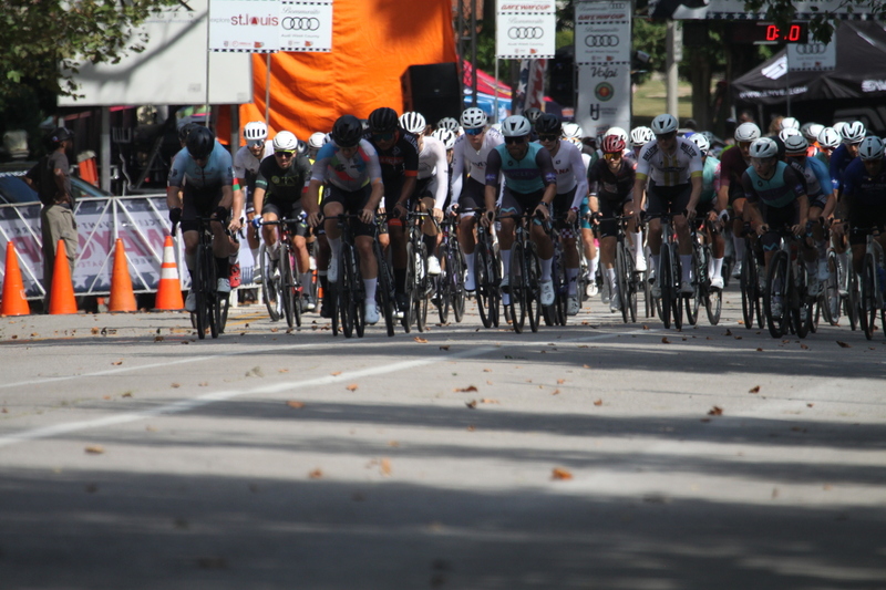 Tour de Francis Park 2025 C -XXIV.jpg :: Tour de Francis Park 2025/Gateway Cup 2025 - Men's CAT 2/3 55 Minutes of Racing - Tour de Francis Park! Francis Park, named after David Rowland Francis - President of the Louisiana Purchase Exposition (the 1904 World's Fair) is known for its wide tree lined streets and for having beautiful churches on every corner. Today the St. Louis Hills neighborhood showcases gingerbread bungalows, stately homes and some of the tidiest landscaping in St. Louis. -Gateway Cup website- Omnium -a multiple race event in track cycling. In recent years, road racing has also adopted the term to describe multi-day races that feature three primary road races events (time trial, mass start, and criterium). USA Cycling 