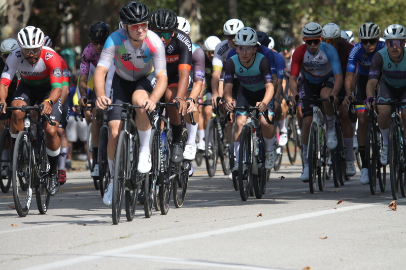 Tour de Francis Park 2025 C -XXV.jpg :: Tour de Francis Park 2025/Gateway Cup 2025 - Men's CAT 2/3 55 Minutes of Racing - Tour de Francis Park! Francis Park, named after David Rowland Francis - President of the Louisiana Purchase Exposition (the 1904 World's Fair) is known for its wide tree lined streets and for having beautiful churches on every corner. Today the St. Louis Hills neighborhood showcases gingerbread bungalows, stately homes and some of the tidiest landscaping in St. Louis. -Gateway Cup website- Omnium -a multiple race event in track cycling. In recent years, road racing has also adopted the term to describe multi-day races that feature three primary road races events (time trial, mass start, and criterium). USA Cycling 