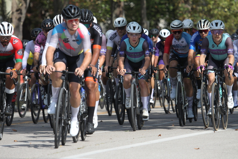 Tour de Francis Park 2025 C -XXVII.jpg :: Tour de Francis Park 2025/Gateway Cup 2025 - Men's CAT 2/3 55 Minutes of Racing - Tour de Francis Park! Francis Park, named after David Rowland Francis - President of the Louisiana Purchase Exposition (the 1904 World's Fair) is known for its wide tree lined streets and for having beautiful churches on every corner. Today the St. Louis Hills neighborhood showcases gingerbread bungalows, stately homes and some of the tidiest landscaping in St. Louis. -Gateway Cup website- Omnium -a multiple race event in track cycling. In recent years, road racing has also adopted the term to describe multi-day races that feature three primary road races events (time trial, mass start, and criterium). USA Cycling 
