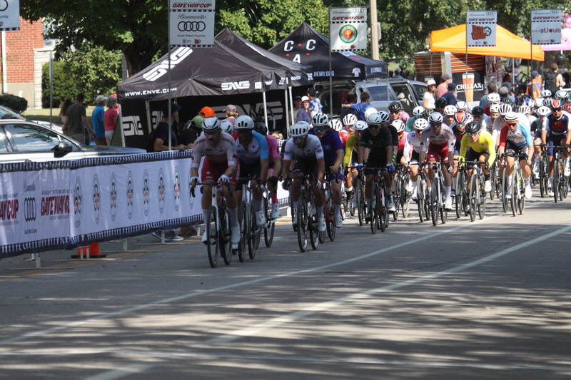 Tour de Francis Park 2025 C -XXXIV.jpg :: Tour de Francis Park 2025/Gateway Cup 2025 - Men's CAT 2/3 55 Minutes of Racing - Tour de Francis Park! Francis Park, named after David Rowland Francis - President of the Louisiana Purchase Exposition (the 1904 World's Fair) is known for its wide tree lined streets and for having beautiful churches on every corner. Today the St. Louis Hills neighborhood showcases gingerbread bungalows, stately homes and some of the tidiest landscaping in St. Louis. -Gateway Cup website- Omnium -a multiple race event in track cycling. In recent years, road racing has also adopted the term to describe multi-day races that feature three primary road races events (time trial, mass start, and criterium). USA Cycling 