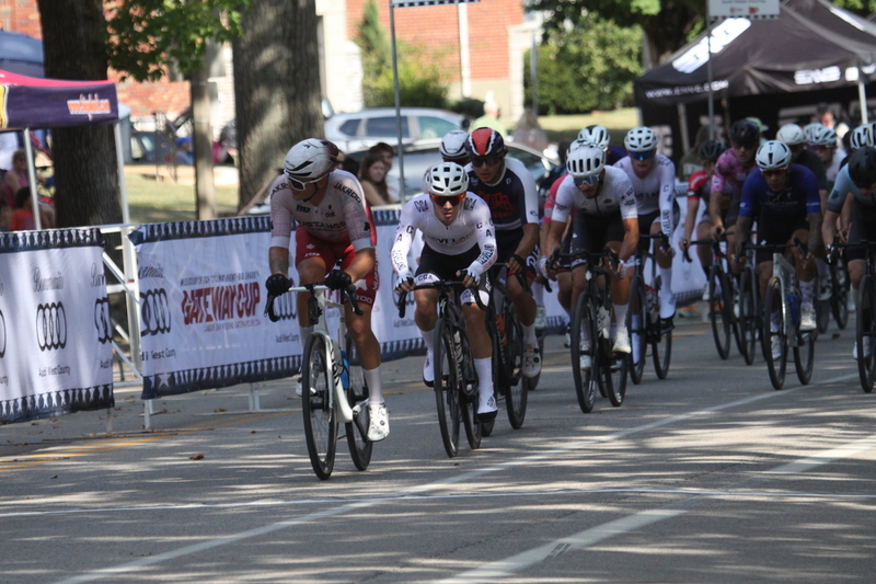 Tour de Francis Park 2025 C -XXXXII.jpg :: Tour de Francis Park 2025/Gateway Cup 2025 - Men's CAT 2/3 55 Minutes of Racing - Tour de Francis Park! Francis Park, named after David Rowland Francis - President of the Louisiana Purchase Exposition (the 1904 World's Fair) is known for its wide tree lined streets and for having beautiful churches on every corner. Today the St. Louis Hills neighborhood showcases gingerbread bungalows, stately homes and some of the tidiest landscaping in St. Louis. -Gateway Cup website- Omnium -a multiple race event in track cycling. In recent years, road racing has also adopted the term to describe multi-day races that feature three primary road races events (time trial, mass start, and criterium). USA Cycling 