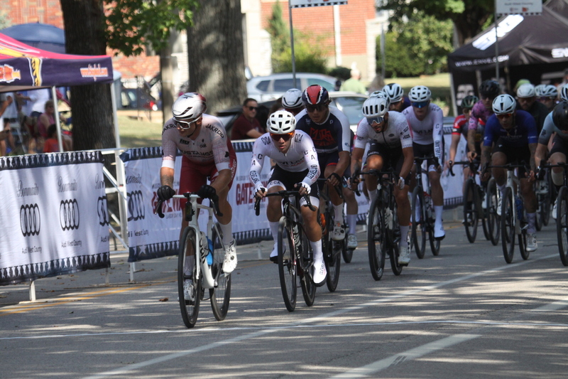 Tour de Francis Park 2025 C -XXXXIII.jpg :: Tour de Francis Park 2025/Gateway Cup 2025 - Men's CAT 2/3 55 Minutes of Racing - Tour de Francis Park! Francis Park, named after David Rowland Francis - President of the Louisiana Purchase Exposition (the 1904 World's Fair) is known for its wide tree lined streets and for having beautiful churches on every corner. Today the St. Louis Hills neighborhood showcases gingerbread bungalows, stately homes and some of the tidiest landscaping in St. Louis. -Gateway Cup website- Omnium -a multiple race event in track cycling. In recent years, road racing has also adopted the term to describe multi-day races that feature three primary road races events (time trial, mass start, and criterium). USA Cycling 