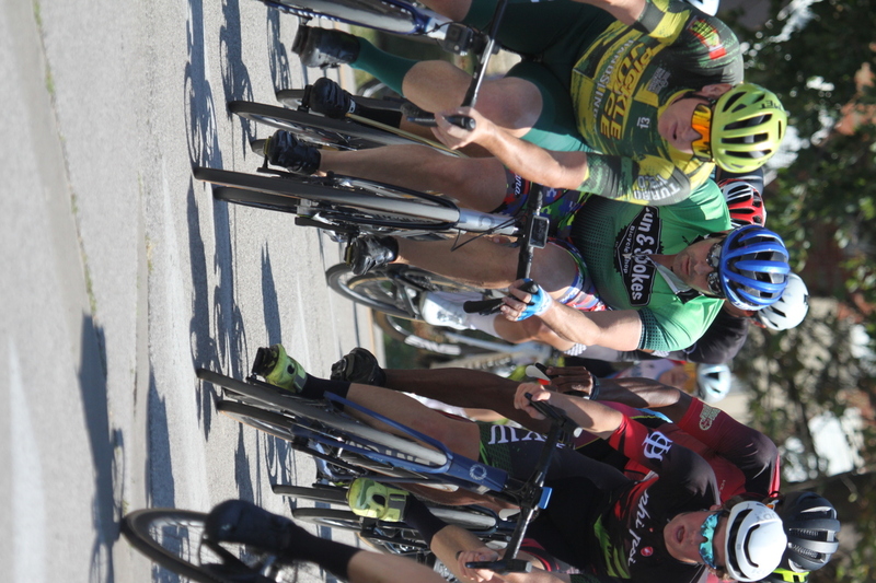 Tour de Francis Park 2025 CII.jpg :: Tour de Francis Park 2025/Gateway Cup 2025 - CAT 4/5, 40 minutes 1105am - the course is described as, Fast, Wide, Smooth, and Fast, the Tour de Francis Park is a series favorite. This long 1.2-mile course is full throttle - featuring one super-fast downhill turn 2 that sets up a long uphill drag to the finish. - Gateway Cup website - Breakaway - a sudden acceleration by one or more bicyclists pulling away from the pack in a race. 