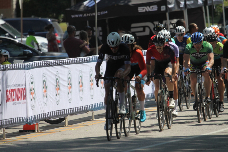 Tour de Francis Park 2025 CIII.jpg :: Tour de Francis Park 2025/Gateway Cup 2025 - CAT 4/5, 40 minutes 1105am - the course is described as, Fast, Wide, Smooth, and Fast, the Tour de Francis Park is a series favorite. This long 1.2-mile course is full throttle - featuring one super-fast downhill turn 2 that sets up a long uphill drag to the finish. - Gateway Cup website - Breakaway - a sudden acceleration by one or more bicyclists pulling away from the pack in a race. 