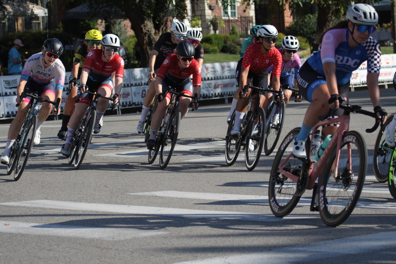 Tour de Francis Park 2025 D -IX.jpg :: Tour de Francis Park 2025/Gateway Cup 2025 - Women's Pro CAT 1/2 70 Minutes of racing - Tour de Francis Park! Francis Park, named after David Rowland Francis - President of the Louisiana Purchase Exposition (the 1904 World's Fair) is known for its wide tree lined streets and for having beautiful churches on every corner. Today the St. Louis Hills neighborhood Showcases gingerbread bungalows, stately homes and some of the tidiest landscaping in St. Louis. - Gateway Cup Website - Riders that have been significantly delayed (have to get off bikes, step overriders, forced detour off course to continue, etc.) may report for a free lap. Rider's reporting are subject to the decision of the officials monitoring the course to allow the free lap. (web) Riders no longer have a free lap with four laps to the finish. Riders not on pace will be removed with four laps to the finish. This will remove slower riders not on lead lap and clear the course for riders sprinting for position. 