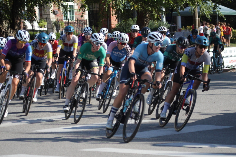 Tour de Francis Park 2025 D -VIII.jpg :: Tour de Francis Park 2025/Gateway Cup 2025 - Women's Pro CAT 1/2 70 Minutes of racing - Tour de Francis Park! Francis Park, named after David Rowland Francis - President of the Louisiana Purchase Exposition (the 1904 World's Fair) is known for its wide tree lined streets and for having beautiful churches on every corner. Today the St. Louis Hills neighborhood Showcases gingerbread bungalows, stately homes and some of the tidiest landscaping in St. Louis. - Gateway Cup Website - Riders that have been significantly delayed (have to get off bikes, step overriders, forced detour off course to continue, etc.) may report for a free lap. Rider's reporting are subject to the decision of the officials monitoring the course to allow the free lap. (web) Riders no longer have a free lap with four laps to the finish. Riders not on pace will be removed with four laps to the finish. This will remove slower riders not on lead lap and clear the course for riders sprinting for position. 