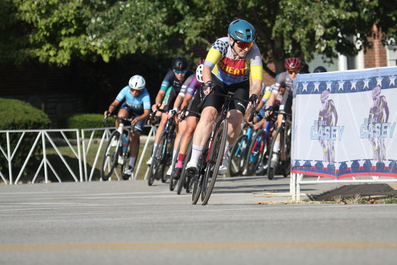 Tour de Francis Park 2025 D -XVI.jpg :: Tour de Francis Park 2025/Gateway Cup 2025 - Women's Pro CAT 1/2 70 Minutes of racing - Tour de Francis Park! Francis Park, named after David Rowland Francis - President of the Louisiana Purchase Exposition (the 1904 World's Fair) is known for its wide tree lined streets and for having beautiful churches on every corner. Today the St. Louis Hills neighborhood Showcases gingerbread bungalows, stately homes and some of the tidiest landscaping in St. Louis. - Gateway Cup Website - Riders that have been significantly delayed (have to get off bikes, step overriders, forced detour off course to continue, etc.) may report for a free lap. Rider's reporting are subject to the decision of the officials monitoring the course to allow the free lap. (web) Riders no longer have a free lap with four laps to the finish. Riders not on pace will be removed with four laps to the finish. This will remove slower riders not on lead lap and clear the course for riders sprinting for position. 